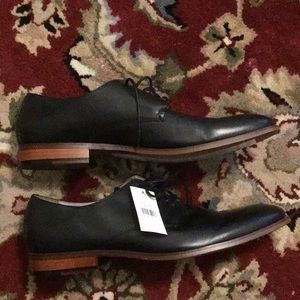 Banana Republic Black Leather Oxford Brand New with Tags Mens 12